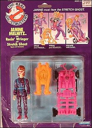 Real Ghostbusters: Power Pack Heroes figure 2 Janine Melnitz with Racin' Wringer & Stretch Ghost
