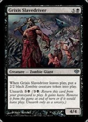 Magic the Gathering: Conflux (Base Set) card 46 Grixis Slavedriver