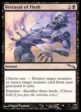 Magic the Gathering: Mirrodin (Base Set) card 58 Betrayal of Flesh