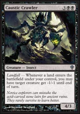 Magic the Gathering: Worldwake (Base Set) card 54 Caustic Crawler