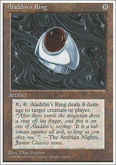Magic the Gathering: 4th Edition (Base Set) card 292 Aladdin's Ring