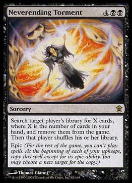 Magic the Gathering: Saviors of Kamigawa (Base Set) card 83 Neverending Torment