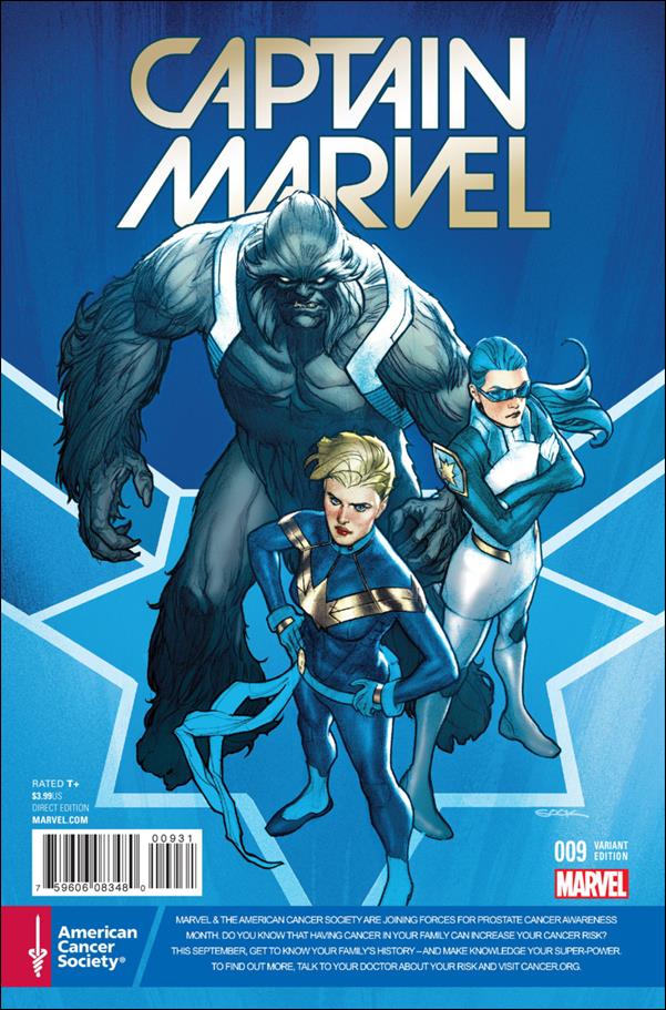 Captain Marvel (2016) issue 9-C Ryan Sook Prostate Awareness Cover