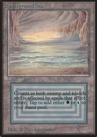 Magic the Gathering: Limited Edition Beta (Base Set) card 286 Underground Sea
