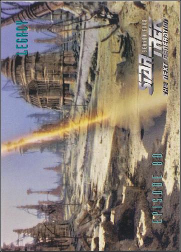 Star Trek: The Next Generation - The Episode Collection Season Four (Base Set) card 339 Legacy, Episode 80C