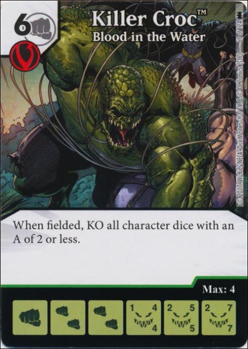 DC Comics Dice Masters Batman card 61 Killer Croc: Blood in the Water