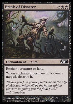Magic the Gathering: 2012 Core Set (Base Set) card 84 Brink of Disaster