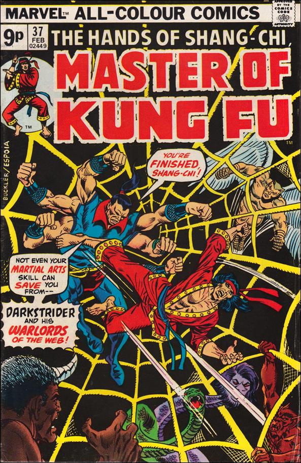Master of Kung Fu (1974) issue 37-B UK Price Cover