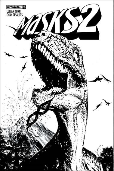 Masks 2 issue 6-E Butch Guice 1:15 Black & White Cover
