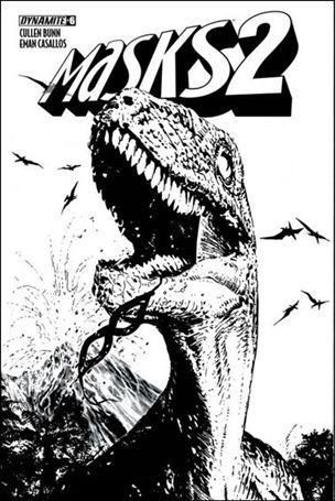 Masks 2 issue 6-E Butch Guice 1:15 Black & White Cover