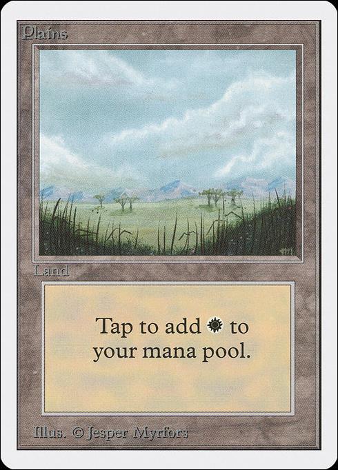 Magic the Gathering: Unlimited (Base Set) card 288-B Plains