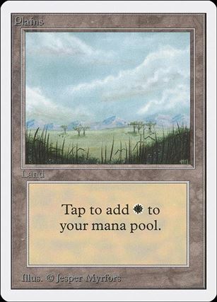 Magic the Gathering: Unlimited (Base Set) card 288-B Plains