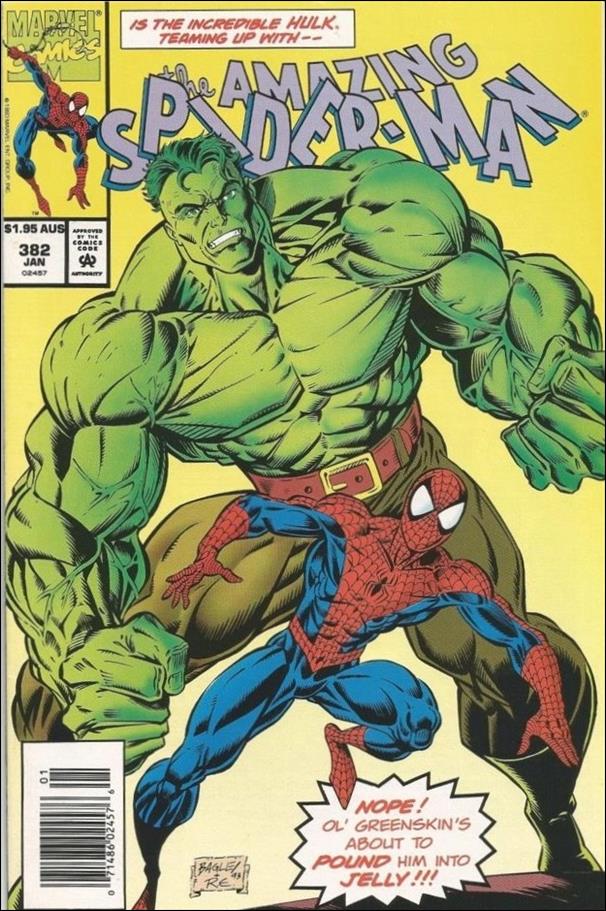 Amazing Spider-Man (1963) issue 382-B Australian Price Cover