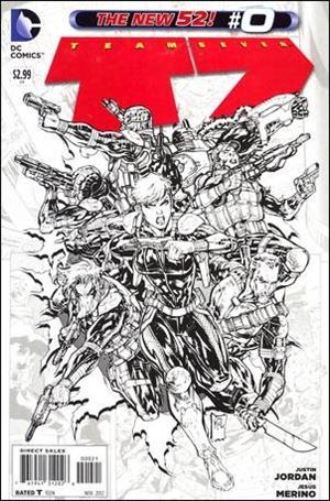 Team 7 (2012) issue 0-B 1:50 Black and White Cover