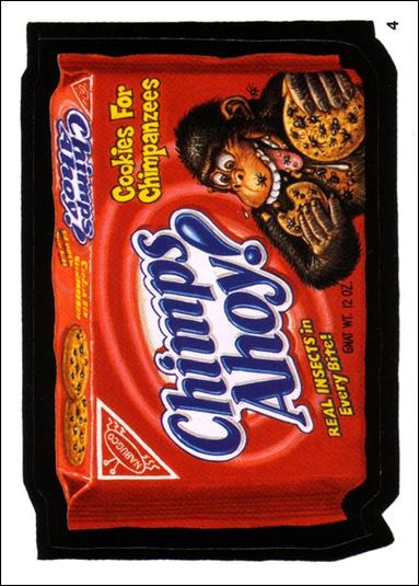 Wacky Packages All-New: Series 1 (Base Set) card 4 Chimps Ahoy!