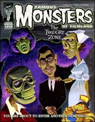 Famous Monsters of Filmland issue 259-B Twilight Zone Newsstand Cover