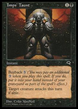 Magic the Gathering: Tempest (Base Set) card 138 Imps' Taunt