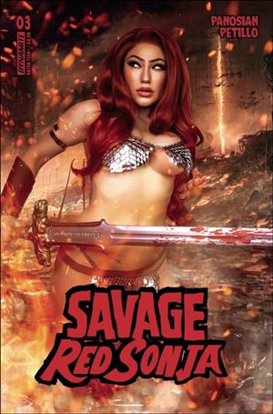 Savage Red Sonja issue 3-D Cosplay Photo Cover