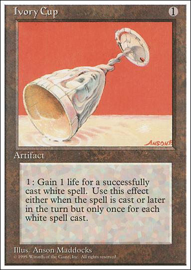 Magic the Gathering: 4th Edition (Base Set) card 327 Ivory Cup