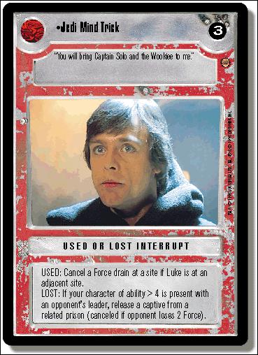 Star Wars: Jabba's Palace Limited (Base Set) card 168 Jedi Mind Trick