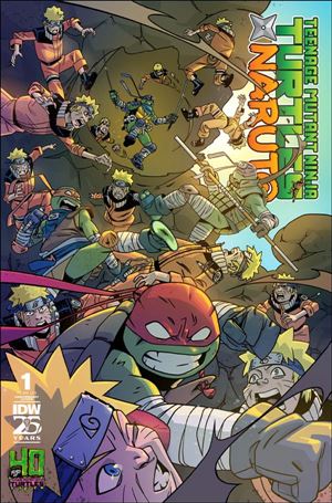 Teenage Mutant Ninja Turtles x Naruto issue 1-F Dan Duncan 40th Anniversary Cover