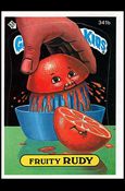 Garbage Pail Kids: Series 09 (Base Set) card 341b Fruity Rudy