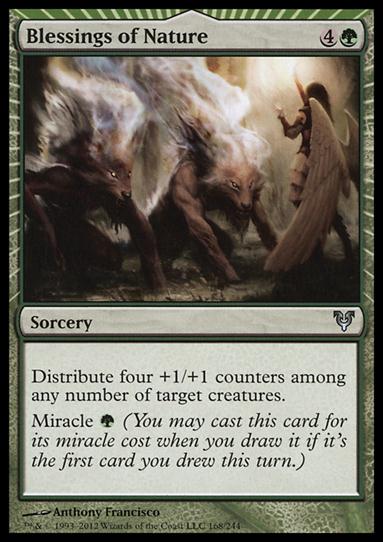 Magic the Gathering: Avacyn Restored (Base Set) card 168 Blessings of Nature