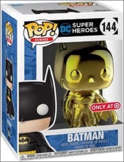 POP! Heroes figure 144-H Batman (Gold Chrome) Target Excluive