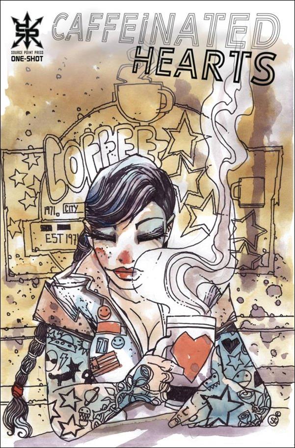 Caffeinated Hearts issue 1 Stefano Cardoselli Cover