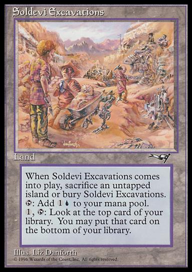 Magic the Gathering: Alliances (Base Set) card 143 Soldevi Excavations