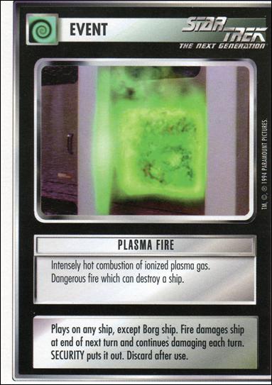 Star Trek: Premiere Unlimited (Base Set) card 87 Plasma Fire