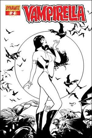 Vampirella (2010) issue 2-E Paul Renaud 1:10 B/W Cover