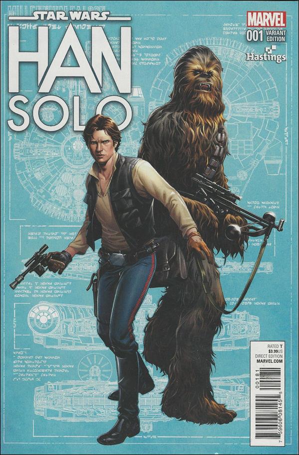 Han Solo issue 1-M Mark Brooks Hastings Cover