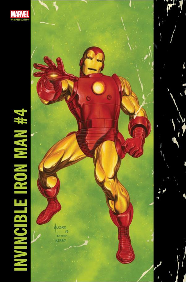Invincible Iron Man (2017) issue 4-B Joe Jusko Corner Box Cover