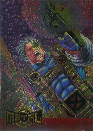 Marvel Metal (Metal Blasters Subset) card 1 Cable