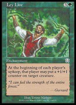Magic the Gathering: Mercadian Masques (Base Set) card 256 Ley Line