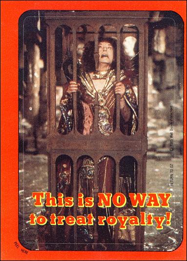 Return to Oz (Movie) (Base Set) card 17 This is NO Way to Treat Royalty!