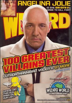 Wizard: The Magazine of Comics, Entertainment and Pop Culture issue 177-C Kevin Spacey as Lex Luthor WizardWorld Photo Cover