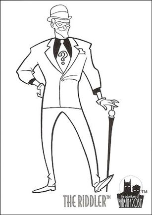 Adventures of Batman & Robin (Coloring Subset)  card C7 The Riddler