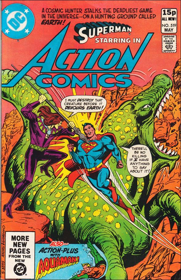 Action Comics (1938) issue 519-B UK Price Cover