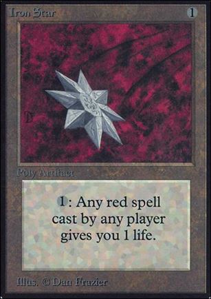 Magic the Gathering: Limited Edition Alpha (Base Set) card 251 Iron Star