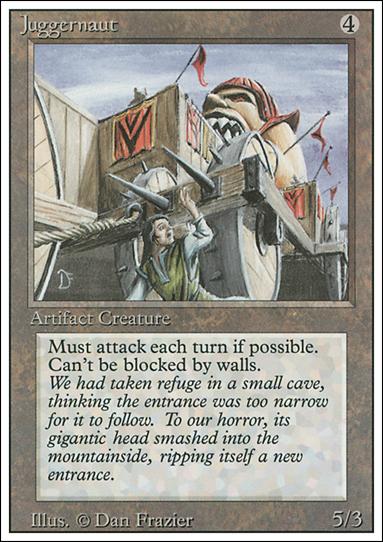 Magic the Gathering: Revised (Base Set) card 260 Juggernaut