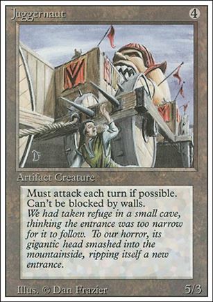 Magic the Gathering: Revised (Base Set) card 260 Juggernaut