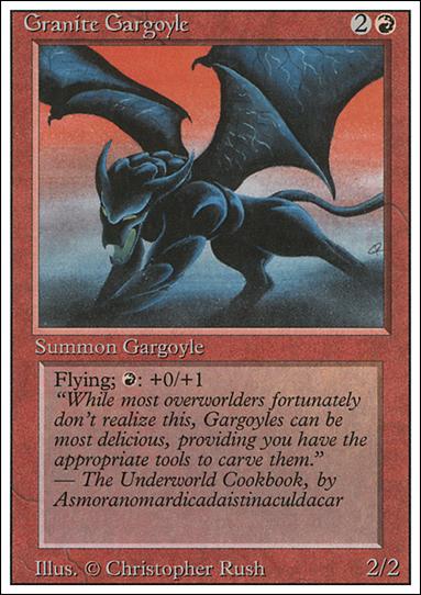 Magic the Gathering: Revised (Base Set) card 156 Granite Gargoyle