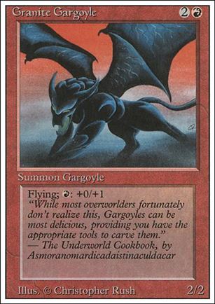 Magic the Gathering: Revised (Base Set) card 156 Granite Gargoyle