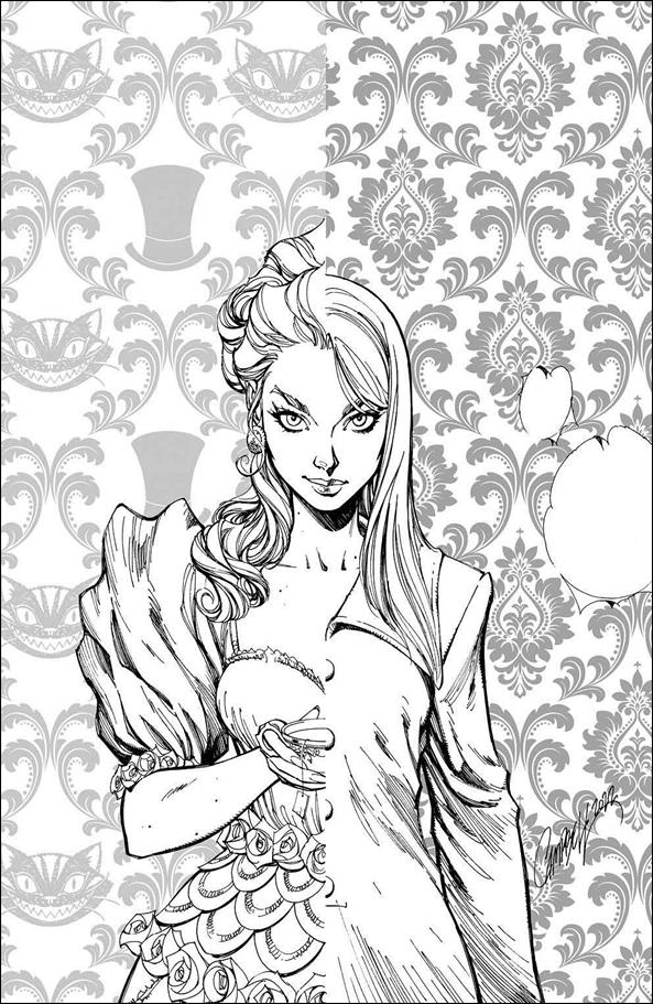 Alice Ever After issue 1-G J. Scott Campbell 1:50 B&W Virgin Cover