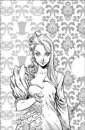 Alice Ever After issue 1-G J. Scott Campbell 1:50 B&W Virgin Cover