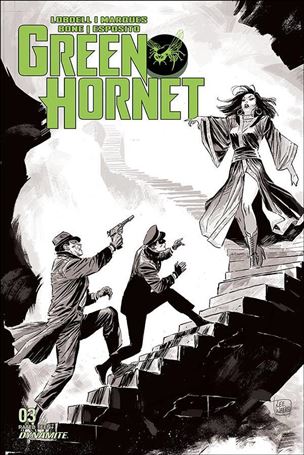 Green Hornet (2020) issue 3-E Lee Weeks 1:20 Black & White Cover