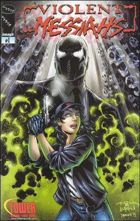 Violent Messiahs (2000) issue 1-B Andy Park Tower Records Cover