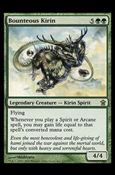 Magic the Gathering: Saviors of Kamigawa (Base Set) card 123 Bounteous Kirin